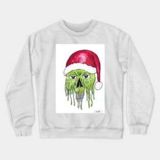 Dripping Green Santa Crewneck Sweatshirt